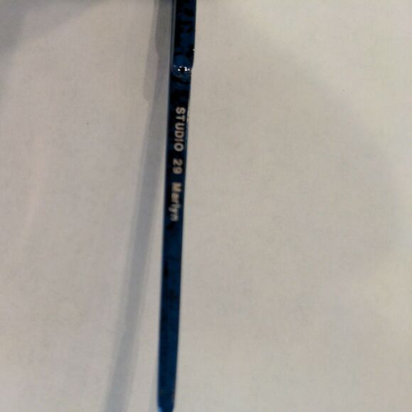 Vintage Studio 29 Marlyn Eyeglass Sunglass Frame Only S-J Blue 80s Prop - Picture 3 of 6